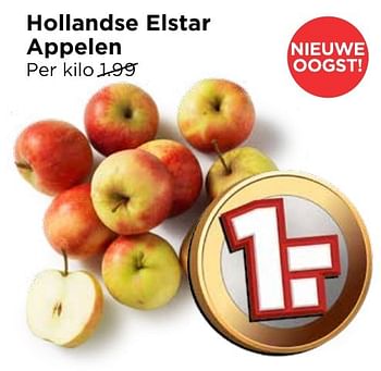 Aanbiedingen Hollandse elstar appelen - Huismerk Vomar - Geldig van 02/10/2016 tot 08/10/2016 bij Vomar