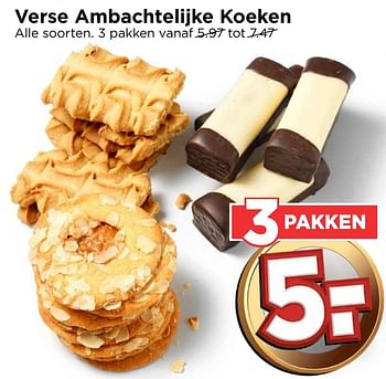 Aanbiedingen Verse ambachtelijke koeken - Huismerk Vomar - Geldig van 02/10/2016 tot 08/10/2016 bij Vomar