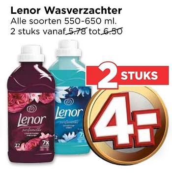 Aanbiedingen Lenor wasverzachter - Lenor - Geldig van 02/10/2016 tot 08/10/2016 bij Vomar