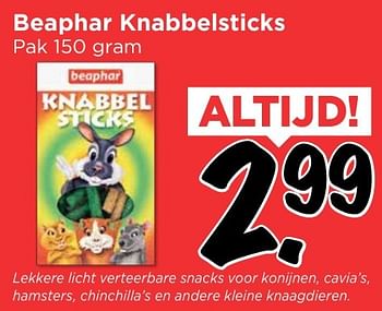 Aanbiedingen Beaphar knabbelsticks - Beaphar - Geldig van 02/10/2016 tot 08/10/2016 bij Vomar