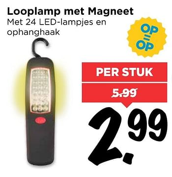 Aanbiedingen Looplamp met magneet - Huismerk Vomar - Geldig van 02/10/2016 tot 08/10/2016 bij Vomar