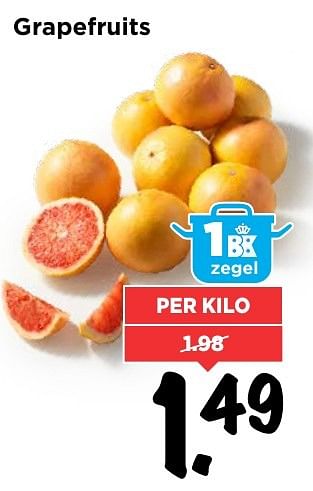 Aanbiedingen Grapefruits - Huismerk Vomar - Geldig van 02/10/2016 tot 08/10/2016 bij Vomar
