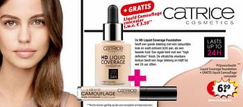Aanbiedingen Liquid coverage foundation + gratis liquid camouflage concealer - Catrice - Geldig van 27/09/2016 tot 09/10/2016 bij Kruidvat