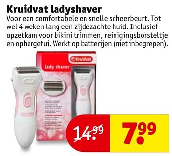 Aanbiedingen Kruidvat ladyshaver - Huismerk - Kruidvat - Geldig van 27/09/2016 tot 09/10/2016 bij Kruidvat