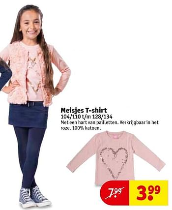 Aanbiedingen Meisjes t-shirt - Huismerk - Kruidvat - Geldig van 27/09/2016 tot 09/10/2016 bij Kruidvat