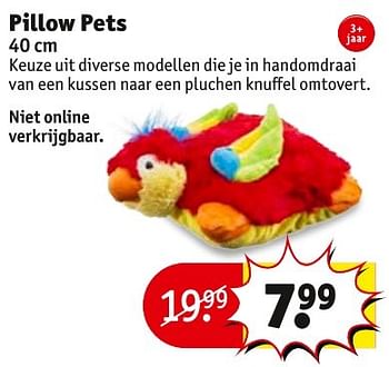Aanbiedingen Pillow pets - Huismerk - Kruidvat - Geldig van 27/09/2016 tot 09/10/2016 bij Kruidvat