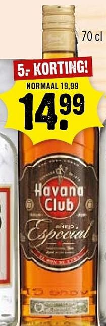 Aanbiedingen Havana club - Havana club - Geldig van 02/10/2016 tot 08/10/2016 bij Dirk III