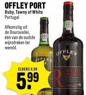 Aanbiedingen Offley port ruby, tawny of white portugal - Offley - Geldig van 02/10/2016 tot 08/10/2016 bij Dirk III