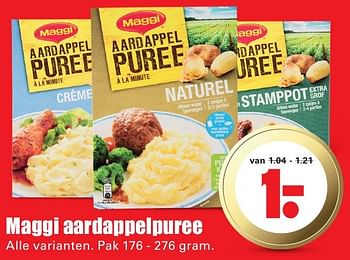 Aanbiedingen Maggi aardappelpuree - MAGGI - Geldig van 02/10/2016 tot 08/10/2016 bij Lekker Doen