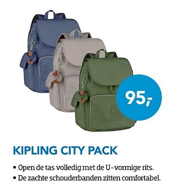 Aanbiedingen Kipling city pack - Kipling - Geldig van 01/10/2016 tot 31/10/2016 bij Coolblue