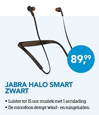 Aanbiedingen Jabra halo smart zwart - Jabra - Geldig van 01/10/2016 tot 31/10/2016 bij Coolblue