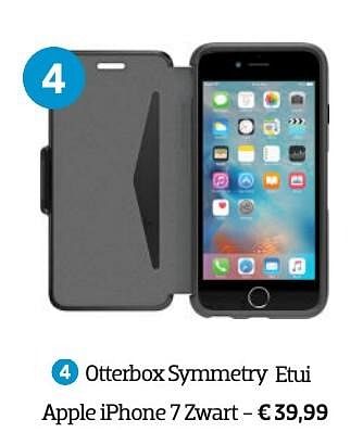 Aanbiedingen Otterbox symmetry etui apple iphone 7 zwart - Otterbox - Geldig van 01/10/2016 tot 31/10/2016 bij Coolblue