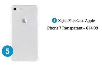 Aanbiedingen Xqisit flex case apple iphone 7 transparant - Xqisit - Geldig van 01/10/2016 tot 31/10/2016 bij Coolblue