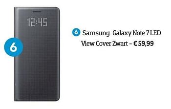 Aanbiedingen Samsung galaxy note 7 led view cover zwart - Samsung - Geldig van 01/10/2016 tot 31/10/2016 bij Coolblue