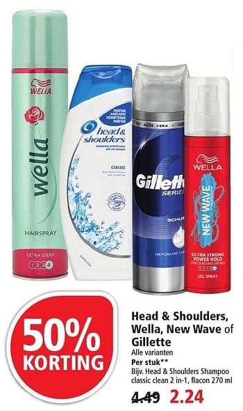 Aanbiedingen Head + shoulders shampoo classic clean 2 in-1 - Head &amp; Shoulders - Geldig van 02/10/2016 tot 08/10/2016 bij Plus