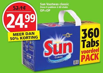 Aanbiedingen Sun vaatwas classic - Sun - Geldig van 02/10/2016 tot 08/10/2016 bij Plus