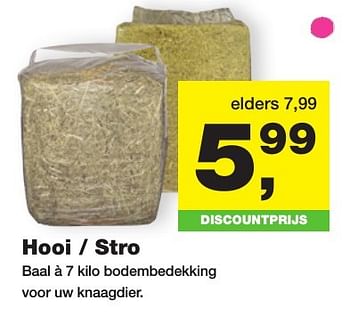 Aanbiedingen Hooi - stro bodembedekking voor uw knaagdier - Huismerk - Jumper - Geldig van 26/09/2016 tot 09/10/2016 bij Jumper
