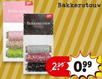 Aanbiedingen Bakkerstouw - Huismerk - Kruidvat - Geldig van 27/09/2016 tot 09/10/2016 bij Kruidvat