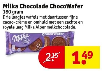 Aanbiedingen Milka chocolade chocowafer - Milka - Geldig van 27/09/2016 tot 09/10/2016 bij Kruidvat