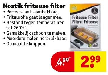Aanbiedingen Nostik friteuse filter - Nostik - Geldig van 27/09/2016 tot 09/10/2016 bij Kruidvat