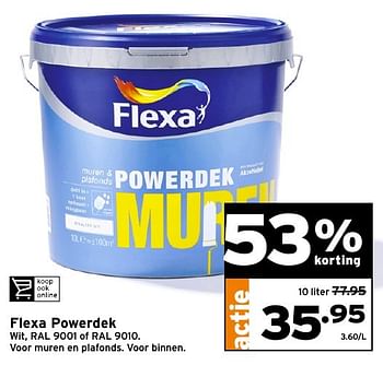 Aanbiedingen Flexa powerdek - Flexa - Geldig van 03/10/2016 tot 09/10/2016 bij Gamma