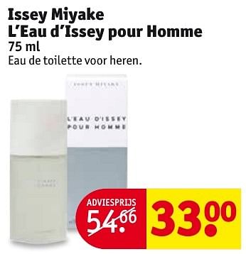 Aanbiedingen Issey miyake l`eau d`issey pour homme - Issey Miyake - Geldig van 04/10/2016 tot 09/10/2016 bij Kruidvat