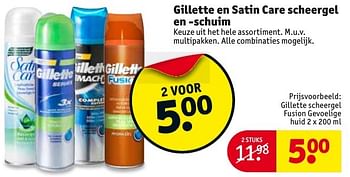 Aanbiedingen Gillette scheergel fusion gevoelige huid - Gillette - Geldig van 04/10/2016 tot 09/10/2016 bij Kruidvat