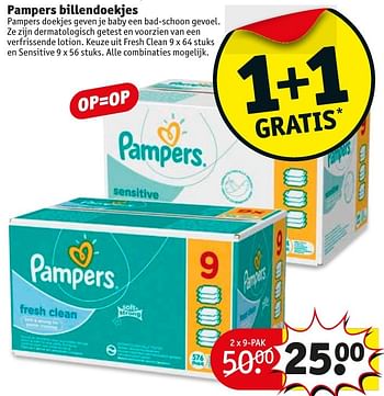 Aanbiedingen Pampers billendoekjes - Pampers - Geldig van 04/10/2016 tot 09/10/2016 bij Kruidvat