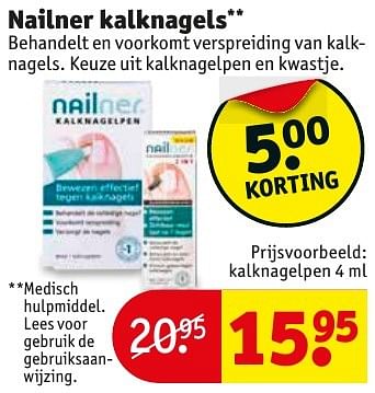 Aanbiedingen Kalknagelpen - Nailner repair - Geldig van 04/10/2016 tot 09/10/2016 bij Kruidvat
