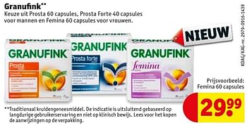 Aanbiedingen Granufink femina - Granufink - Geldig van 04/10/2016 tot 09/10/2016 bij Kruidvat