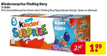 Aanbiedingen Kindersurprise finding dory - Huismerk - Kruidvat - Geldig van 04/10/2016 tot 09/10/2016 bij Kruidvat