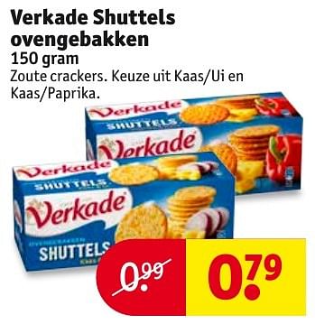 Aanbiedingen Verkade shuttels ovengebakken - Verkade - Geldig van 04/10/2016 tot 09/10/2016 bij Kruidvat