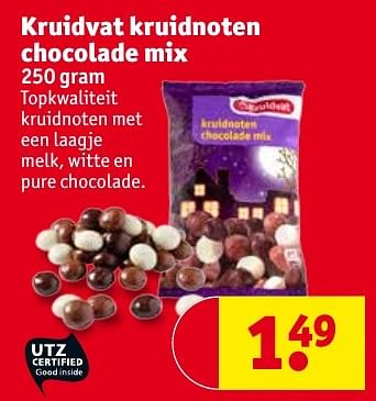 Aanbiedingen Kruidvat kruidnoten chocolade mix - Huismerk - Kruidvat - Geldig van 04/10/2016 tot 09/10/2016 bij Kruidvat