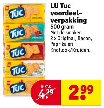 Aanbiedingen Lu tuc voordeelverpakking - Lu - Geldig van 04/10/2016 tot 09/10/2016 bij Kruidvat