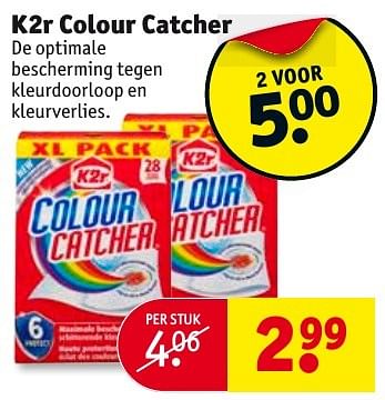 Aanbiedingen K2r colour catcher - K2R - Geldig van 04/10/2016 tot 09/10/2016 bij Kruidvat