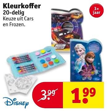 Aanbiedingen Kleurkoffer - Disney - Geldig van 04/10/2016 tot 09/10/2016 bij Kruidvat