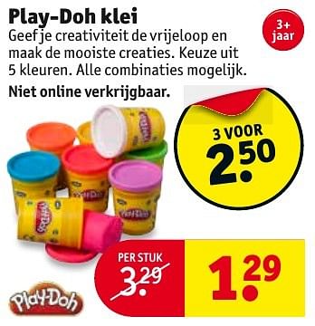 Aanbiedingen Play-doh klei - Play-Doh - Geldig van 04/10/2016 tot 09/10/2016 bij Kruidvat