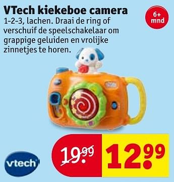 Aanbiedingen Vtech kiekeboe camera - Vtech - Geldig van 04/10/2016 tot 09/10/2016 bij Kruidvat