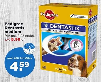 Aanbiedingen Pedigree dentastix medium - Pedigree - Geldig van 26/09/2016 tot 09/10/2016 bij Praxis