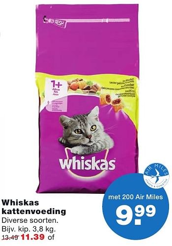 Aanbiedingen Whiskas kattenvoeding - Whiskas - Geldig van 26/09/2016 tot 09/10/2016 bij Praxis