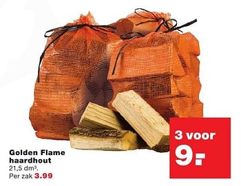 Aanbiedingen Golden flame haardhout - Golden Flame - Geldig van 26/09/2016 tot 09/10/2016 bij Praxis