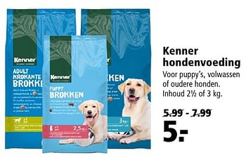 Aanbiedingen Kenner hondenvoeding - Kenner - Geldig van 26/09/2016 tot 09/10/2016 bij Welkoop