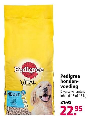 Aanbiedingen Pedigree hondenvoeding - Pedigree - Geldig van 26/09/2016 tot 09/10/2016 bij Welkoop