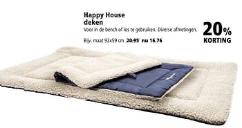 Aanbiedingen Happy house deken - Happy House - Geldig van 26/09/2016 tot 09/10/2016 bij Welkoop