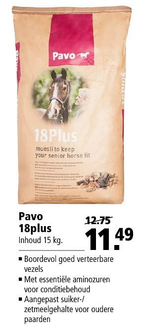 Aanbiedingen Pavo 18plus - Pavo - Geldig van 26/09/2016 tot 09/10/2016 bij Welkoop