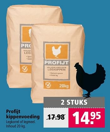 Aanbiedingen Profijt kippenvoeding - Huismerk - Welkoop - Geldig van 26/09/2016 tot 09/10/2016 bij Welkoop