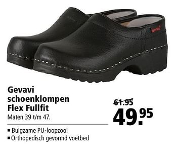 Aanbiedingen Gevavi schoenklompen flex fullfit - Gevavi - Geldig van 26/09/2016 tot 09/10/2016 bij Welkoop