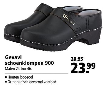 Aanbiedingen Gevavi schoenklompen 900 - Gevavi - Geldig van 26/09/2016 tot 09/10/2016 bij Welkoop