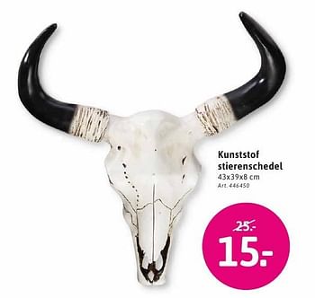 Aanbiedingen Kunststof stierenschedel - Huismerk - Xenos - Geldig van 26/09/2016 tot 09/10/2016 bij Xenos