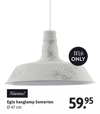 Aanbiedingen Eglo hanglamp somerton - Eglo - Geldig van 26/09/2016 tot 09/10/2016 bij Xenos